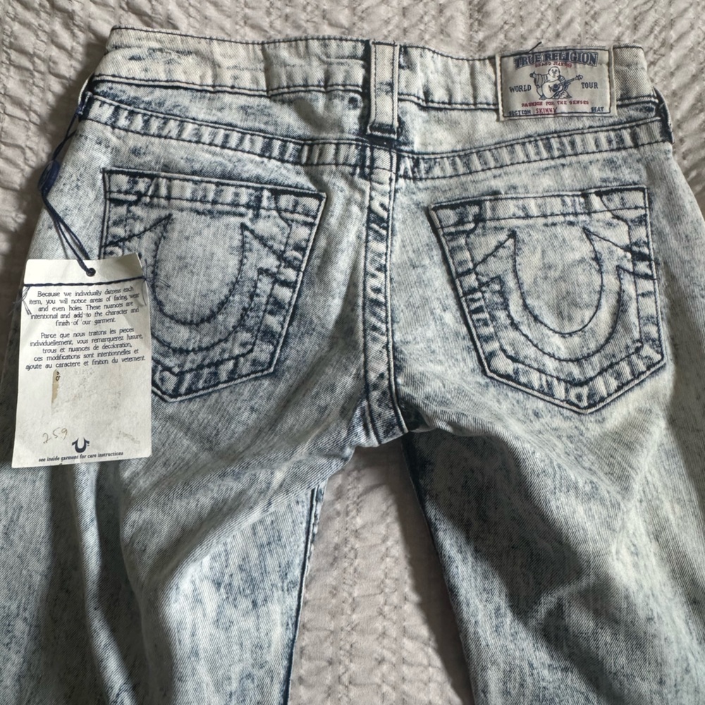 Acid Wash True Religion Blue Jeans